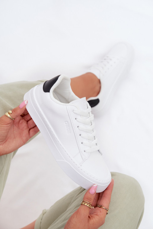 Tenisky model obuvi Dámske z eko kože Big Star TT274928 HI-POLY SYSTEM biela farba