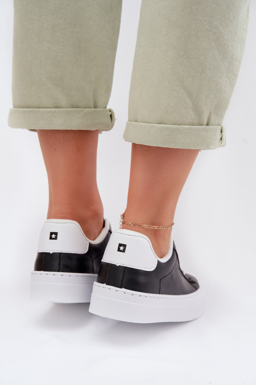 Tenisky model obuvi Dámske z eko kože Big Star TT274927 HI-POLY SYSTEM čierna