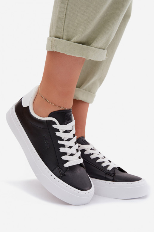 Tenisky model obuvi Dámske z eko kože Big Star TT274927 HI-POLY SYSTEM čierna