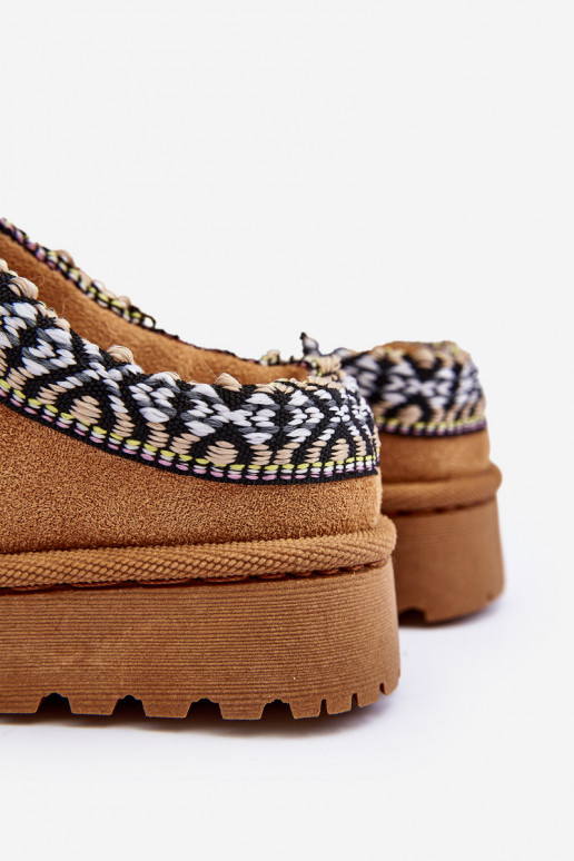 Papuče deti Trvalý model zahriať sa Hnedá farba Olivane