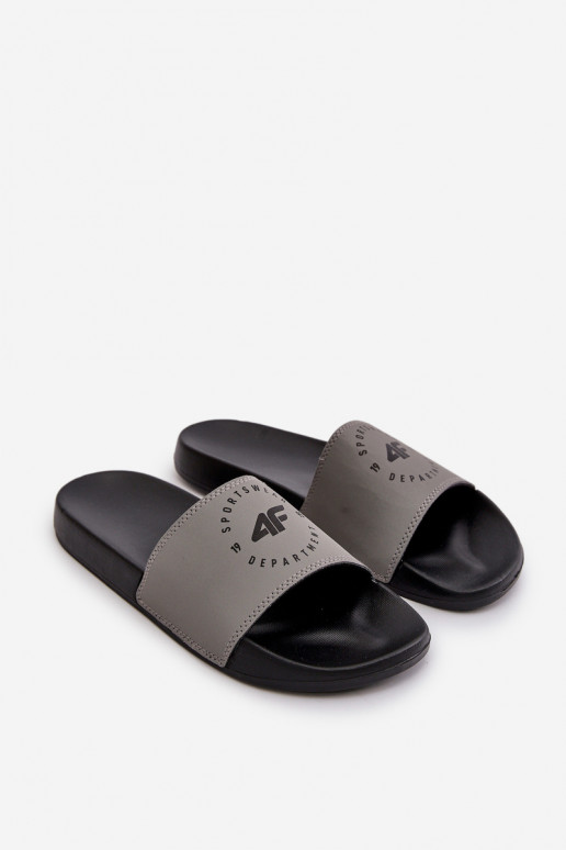 pánske Papuče 4FMM00FFLIM046-25S sivá