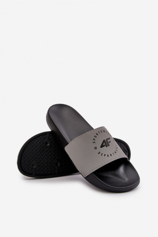 pánske Papuče 4FMM00FFLIM046-25S sivá