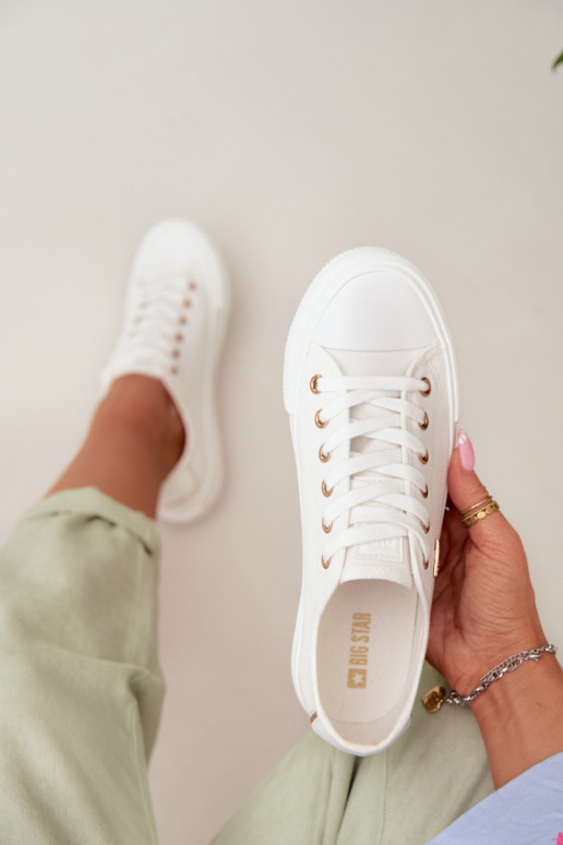 Bežná obuv Big Star TT274003 biela farba