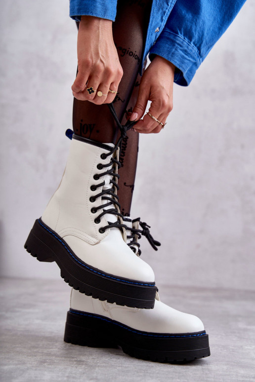 Dámske s popruhmi Dámske keramické topánky biela farba Callie