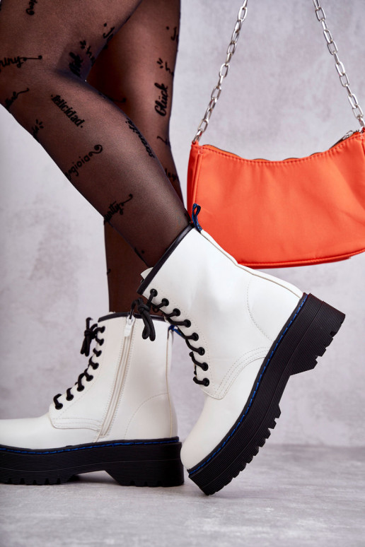 Dámske s popruhmi Dámske keramické topánky biela farba Callie