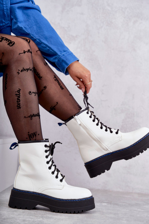 Dámske s popruhmi Dámske keramické topánky biela farba Callie