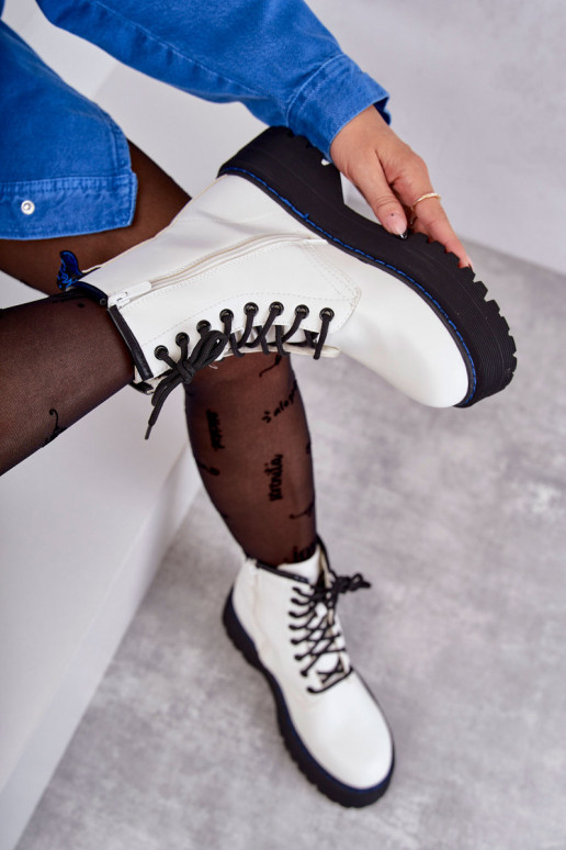 Dámske s popruhmi Dámske keramické topánky biela farba Callie