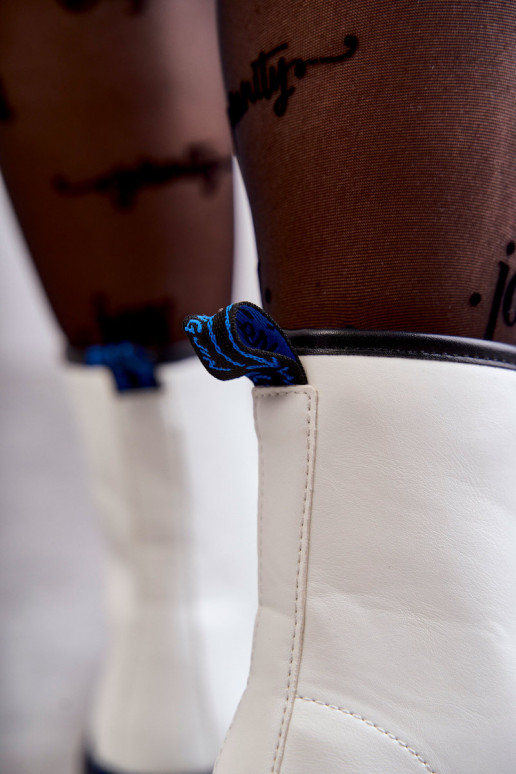 Dámske s popruhmi Dámske keramické topánky biela farba Callie