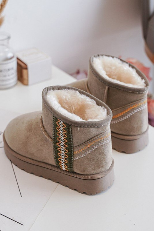 Snehule Čižmy zahriať sa deti zelená farba Leonora