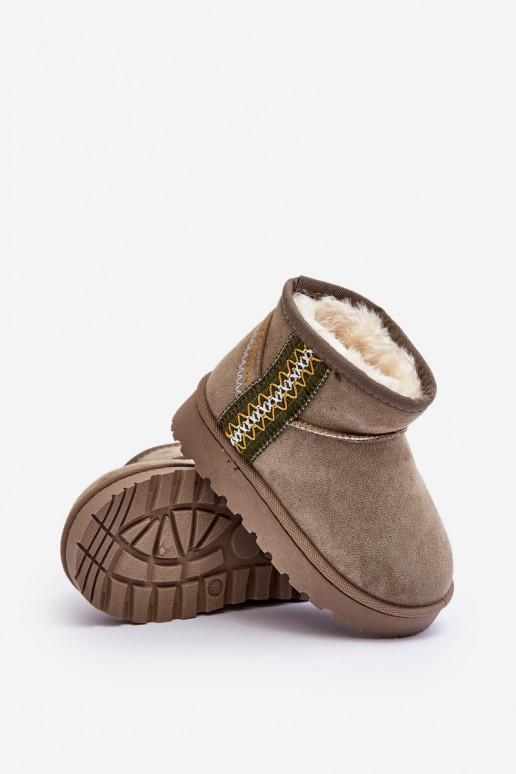 Snehule Čižmy zahriať sa deti zelená farba Leonora