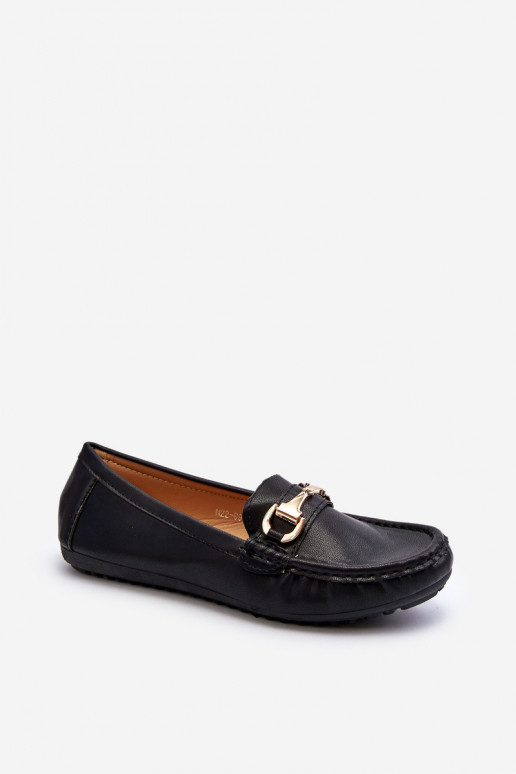 Dámske Klasický model Mokasíny Eko Kožené čierna Demese