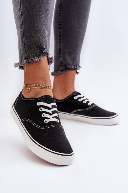 Tenisky Klasický model tenisiek čierna Olvali