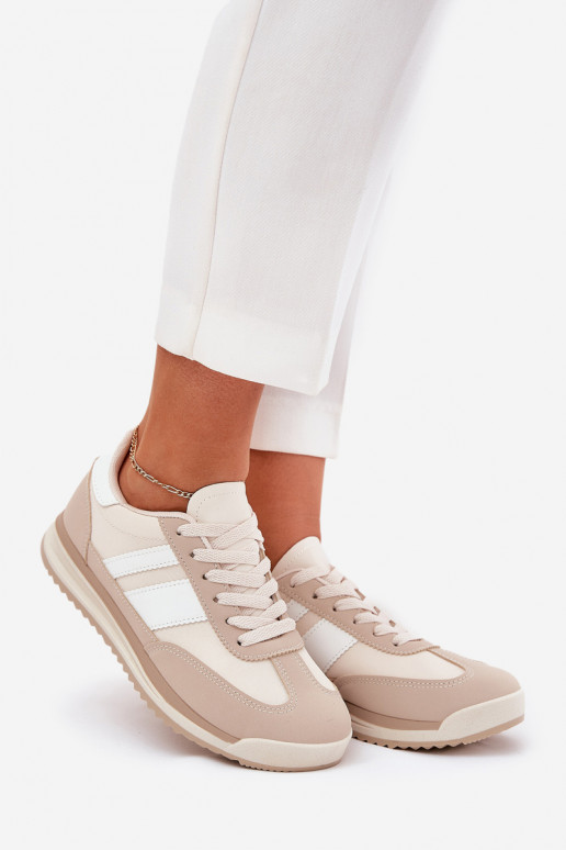 tenisky Tenisky model obuvi Dámske so vzormi leopardej kožušiny béžová Galabis