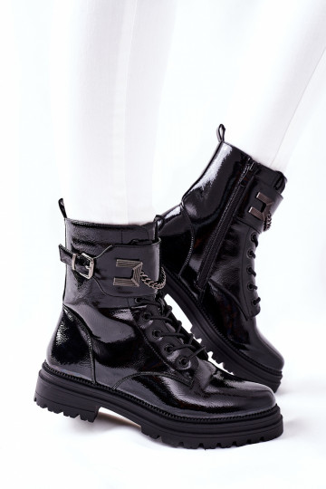 Dámske zahriať sa Pracovné členkové topánky čierna Vanquish 2