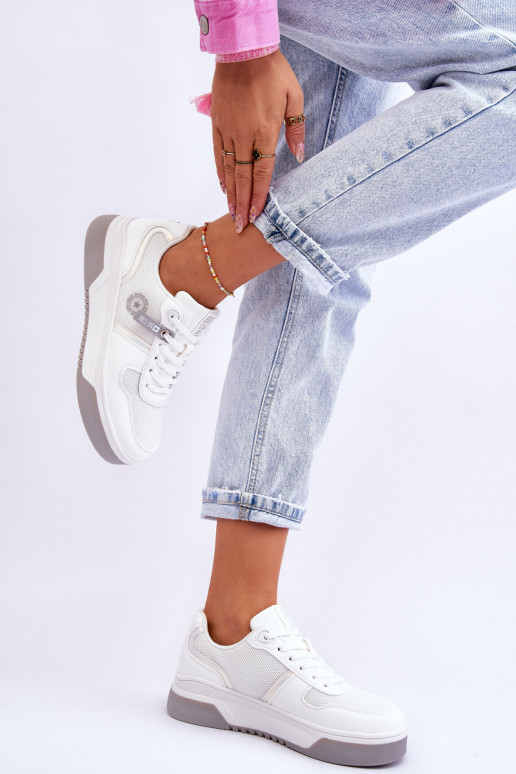 Klasické tenisky Memory Foam System Big Star LL274A024 biela farba