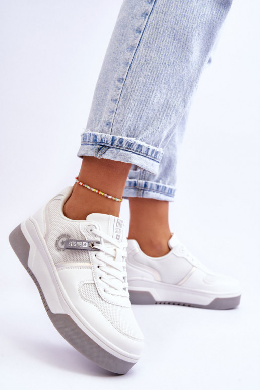 Klasické tenisky Memory Foam System Big Star LL274A024 biela farba