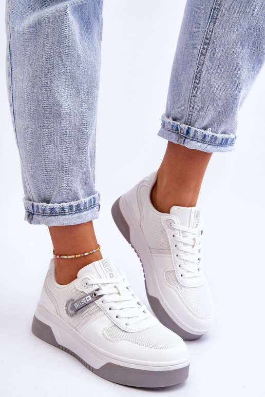 Klasické tenisky Memory Foam System Big Star LL274A024 biela farba