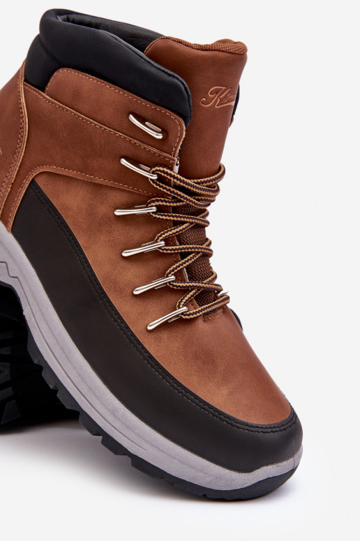 pre mužov turistické topánky topánky Hnedá farba Máraena