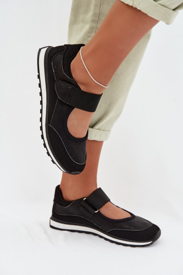 Topánky v športovom štýle Dámske s lepiacimi spojkami čierna Aveliette