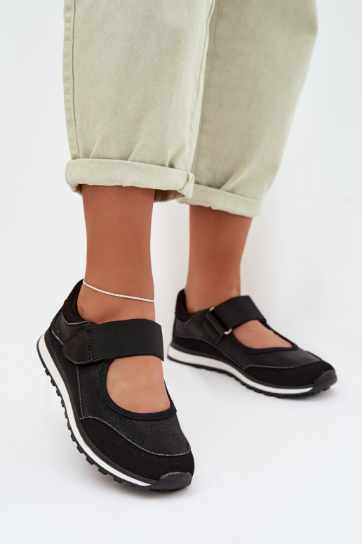 Topánky v športovom štýle Dámske s lepiacimi spojkami čierna Aveliette