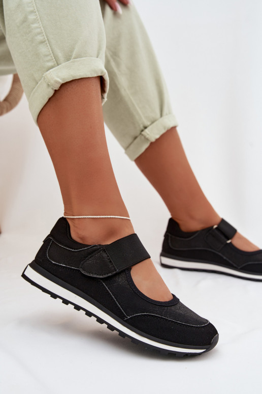 Topánky v športovom štýle Dámske s lepiacimi spojkami čierna Aveliette