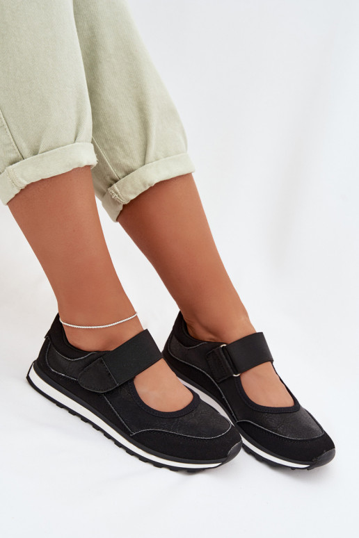 Topánky v športovom štýle Dámske s lepiacimi spojkami čierna Aveliette