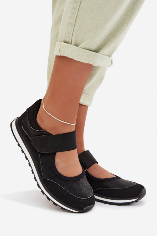 Topánky v športovom štýle Dámske s lepiacimi spojkami čierna Aveliette