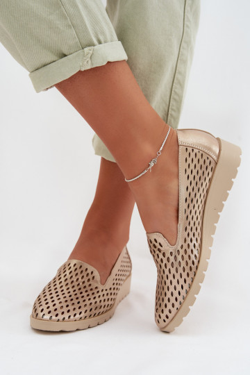 s prvkami prelamovania topánky Dámske zlatej farby Flariette 2