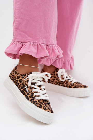 Bežná obuv s platformou O`NEILL SPINNA C INOMEN LOIN 90261009.92A so vzormi leopardej kožušiny 2