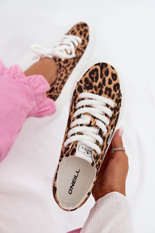 Bežná obuv s platformou O`NEILL SPINNA C INOMEN LOIN 90261009.92A so vzormi leopardej kožušiny