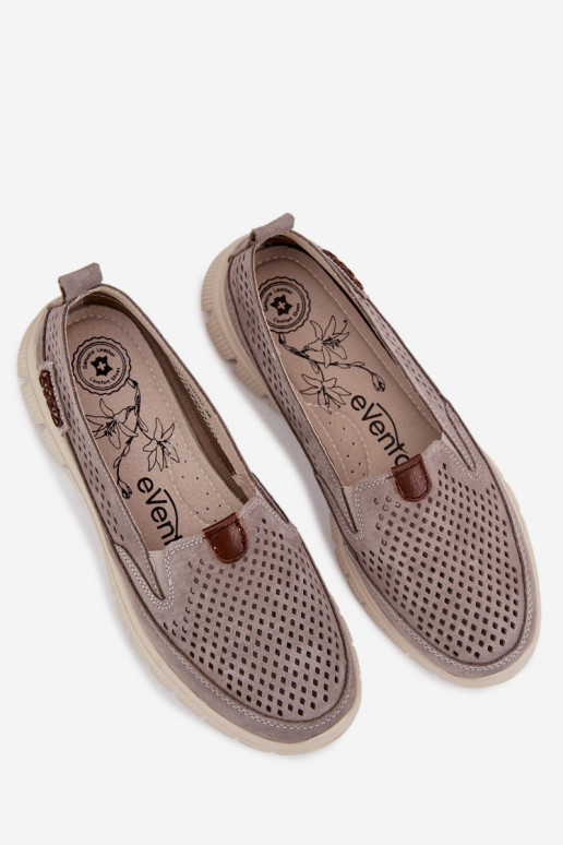 s prvkami prelamovania topánkyZapnutéturalnego zo semišuu sivá Ravinette