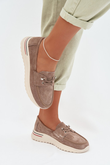 topánkyZapnutéturalnego zo semišuu béžová Selorette