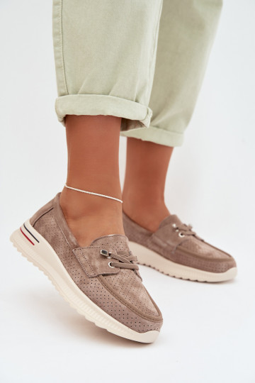 topánkyZapnutéturalnego zo semišuu béžová Selorette 2