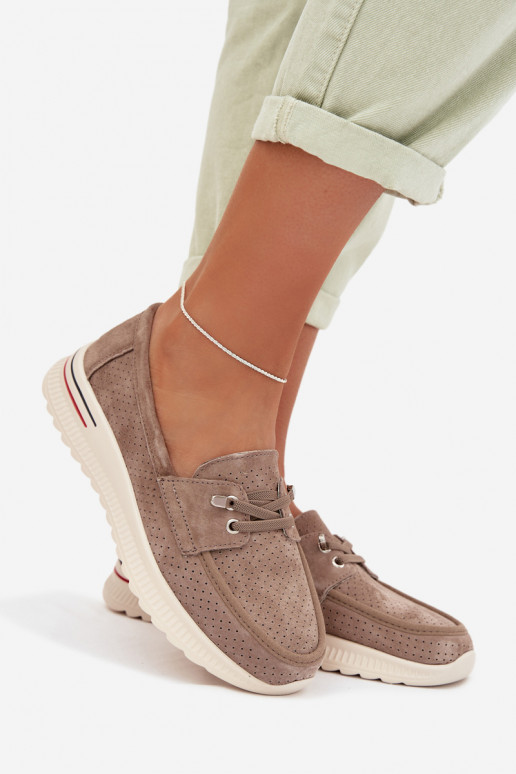 topánkyZapnutéturalnego zo semišuu béžová Selorette