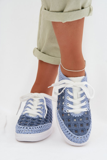 so vzormi Kožené topánky Dámske D&A GR61-5951 Modrá