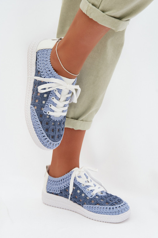 so vzormi Kožené topánky Dámske D&A GR61-5951 Modrá