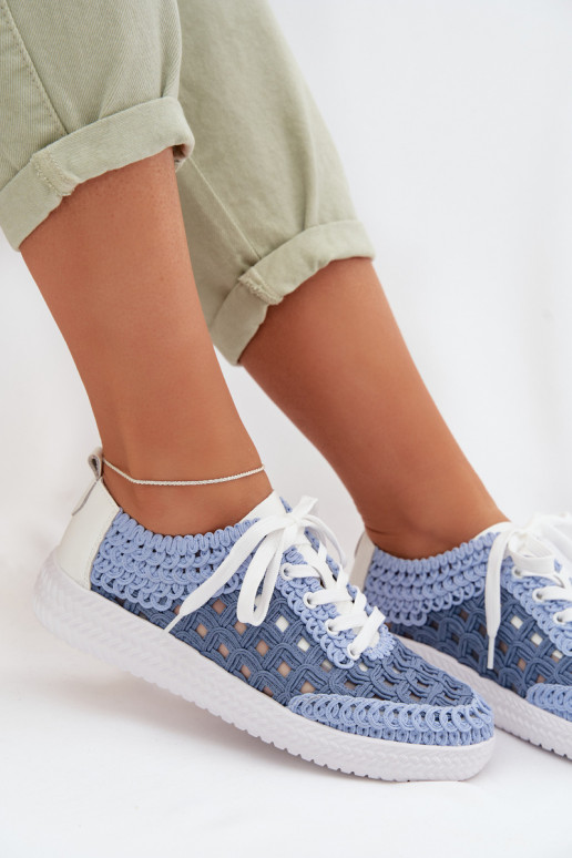 so vzormi Kožené topánky Dámske D&A GR61-5951 Modrá