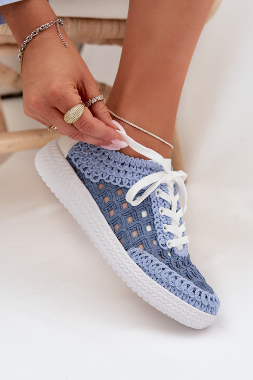 so vzormi Kožené topánky Dámske D&A GR61-5951 Modrá