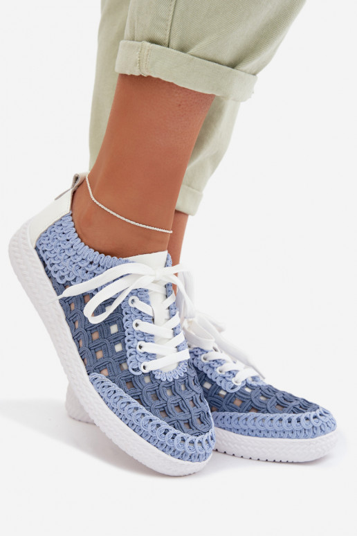 so vzormi Kožené topánky Dámske D&A GR61-5951 Modrá