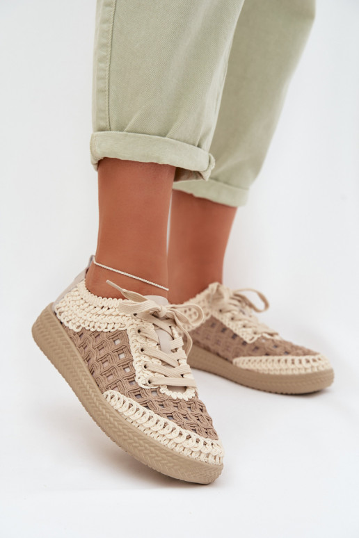 so vzormi Kožené topánky Dámske D&A GR61-5951 béžová