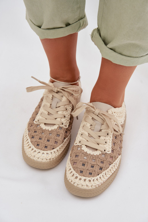 so vzormi Kožené topánky Dámske D&A GR61-5951 béžová