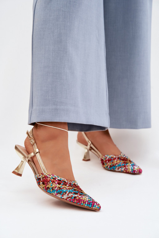 vzorované sandále Dámske s podpätkami Rôzne farby Selinae