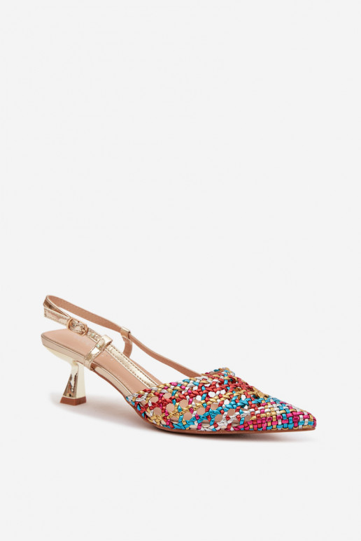 vzorované sandále Dámske s podpätkami Rôzne farby Selinae