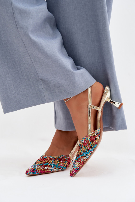 vzorované sandále Dámske s podpätkami Rôzne farby Selinae