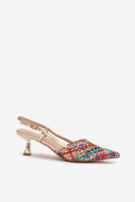 vzorované sandále Dámske s podpätkami Rôzne farby Selinae