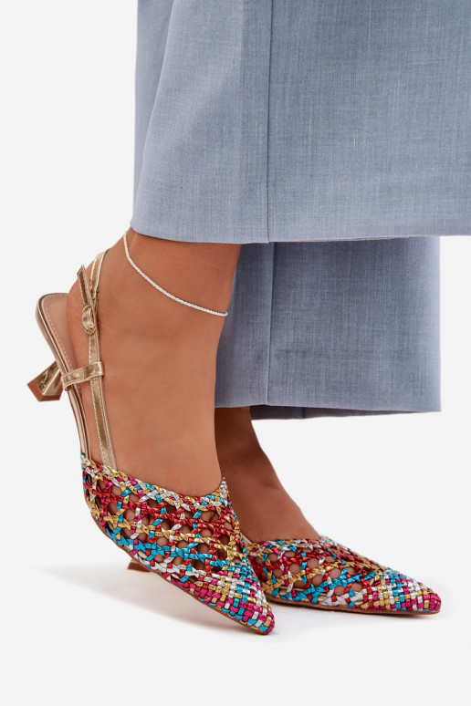 vzorované sandále Dámske s podpätkami Rôzne farby Selinae