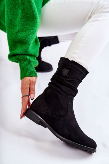 Dámske volániky Semišové topánky čierna Joanne