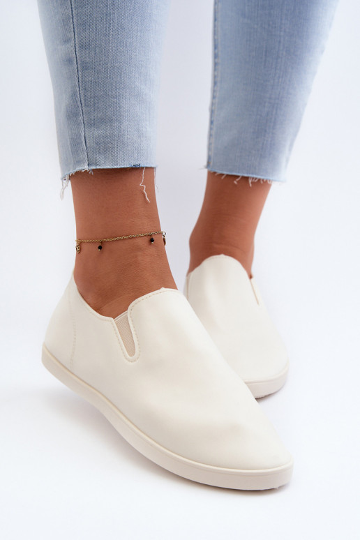 Dámske Tenisky bežná obuv Slip-On béžová Lovinia