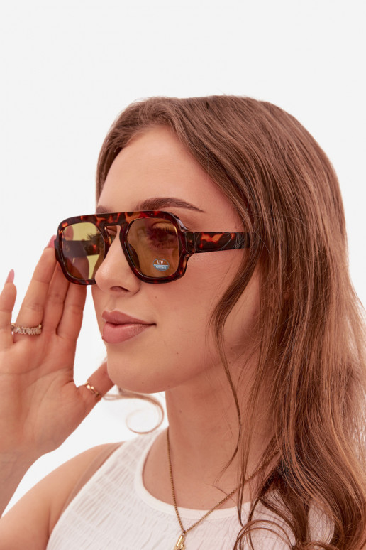 Dámske Slnečné okuliareFiltrem UV hnedá-zelená farba