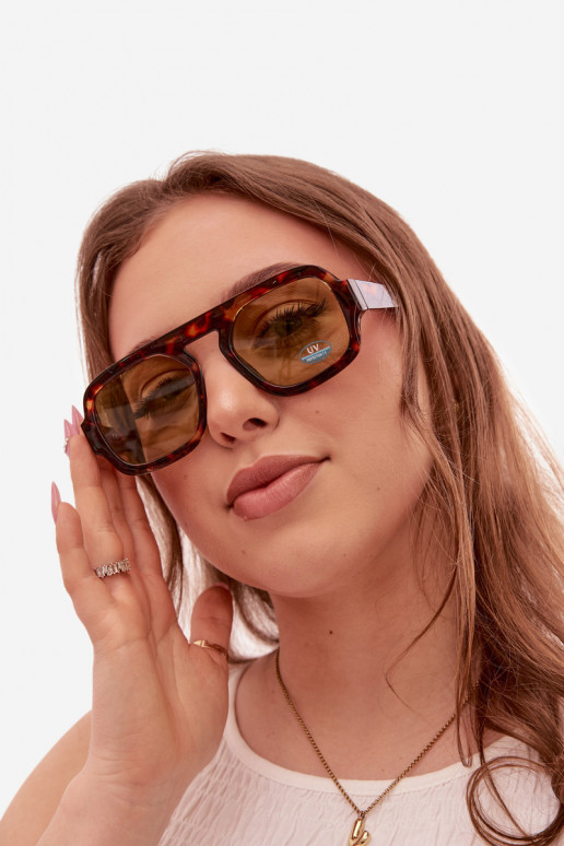 Dámske Slnečné okuliareFiltrem UV hnedá-zelená farba